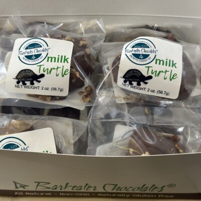 Milk Turtles packaged in a case box
